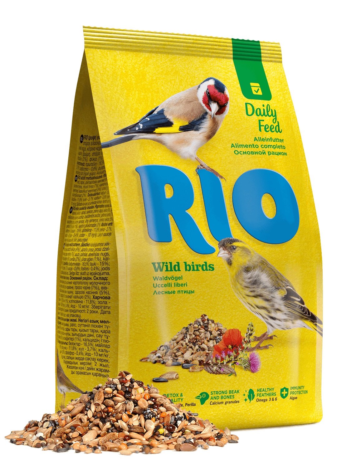 Корм для лесных птиц Rio основной рацион 500 г