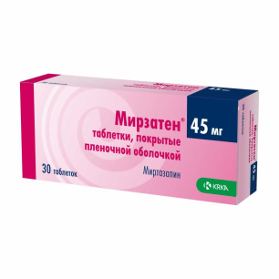Мирзатен ку-таб таб дисперг 45мг N 30