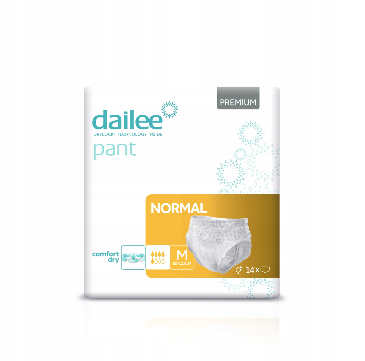 Dailee premium normal подгузники-трусы для взрослых рМ (80-120см) N14