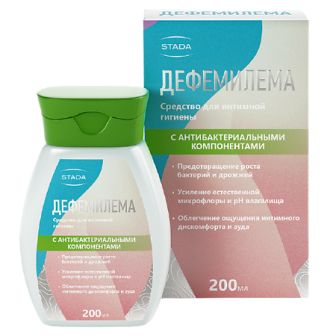 Дефемилема средство для интимной гигиены с антибактериальными компонентами 200мл