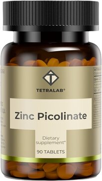 Тетралаб Цинка пиколинат тб 180мг N 90