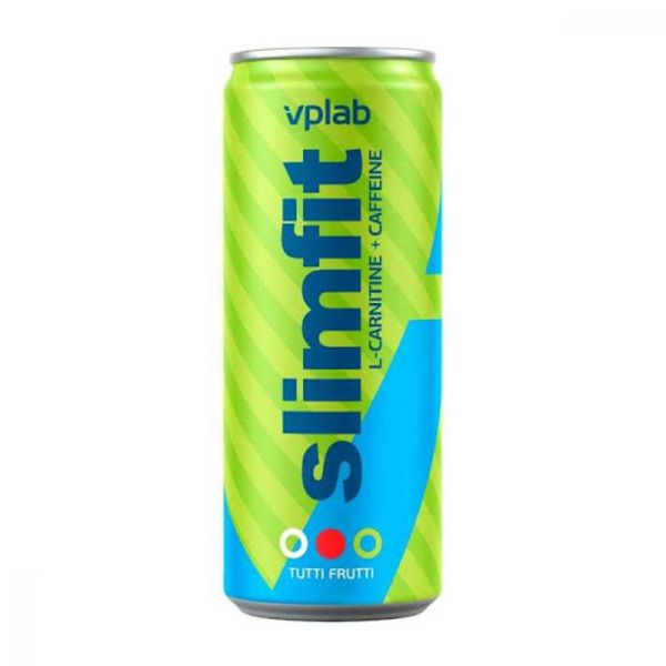 VpLab SlimFit л-карнитин+кофеин напиток безалкогольный тонизирующий газированный со вкусом тутти фрутти 330мл