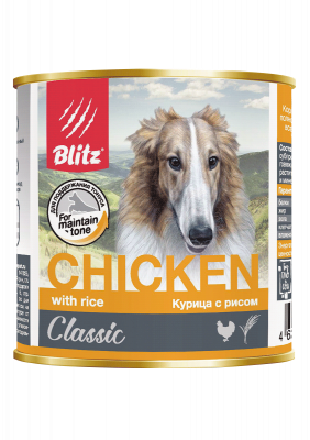 Корм для собак Blitz classic 400 г бан. курица с рисом