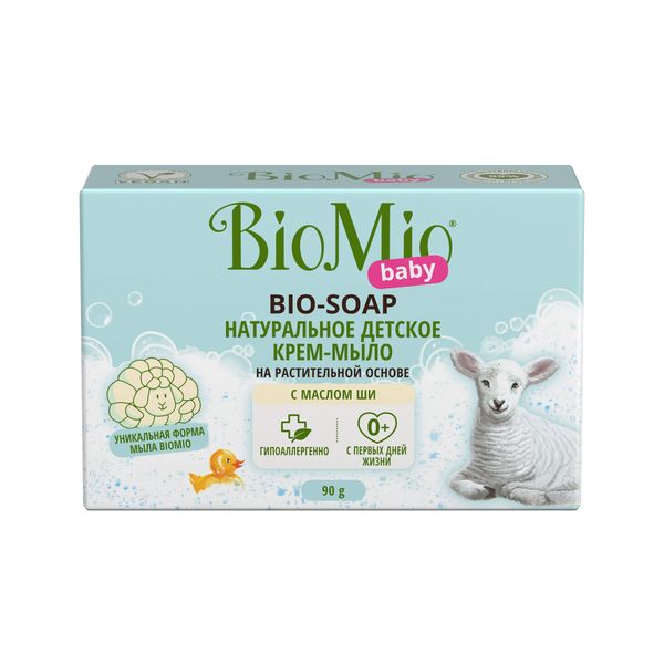 BioMio Baby bio-soap детское фигурное крем-мыло с маслом ши с первых дней жизни 90 г