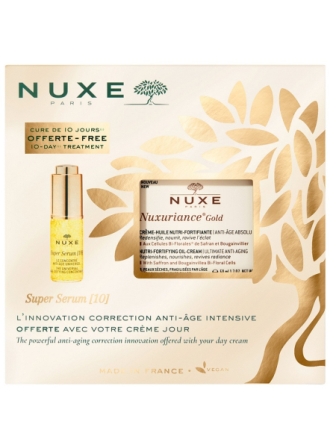 Nuxe Nuxuriance Gold набор (антивозрастная сыворотка для лица 5мл+питательный восстанавливающий антивозрастной крем для лица 50мл)