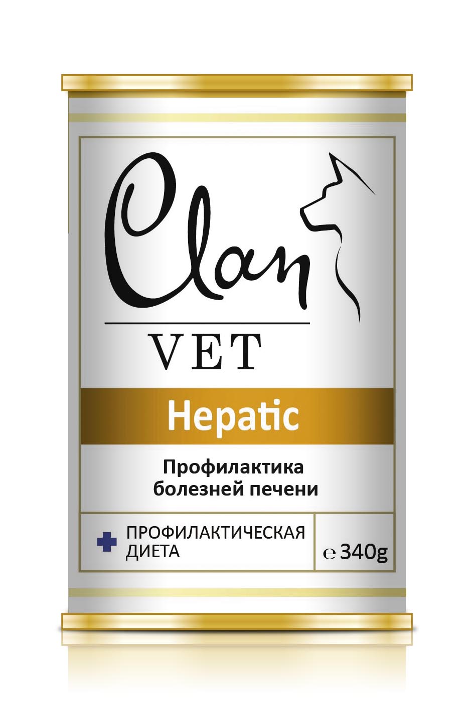 Корм для собак Clan vet hepatic профилактика болезней печени 340 г бан.