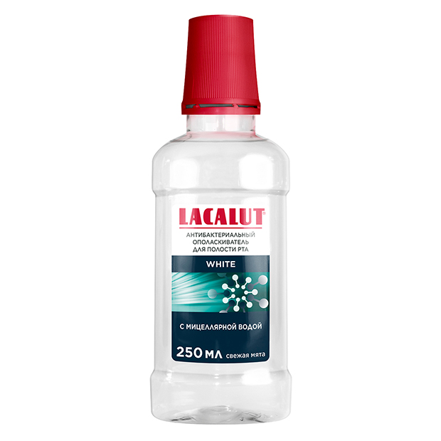 Lacalut white антибактериальтный ополаскиватель для полости рта 250 мл