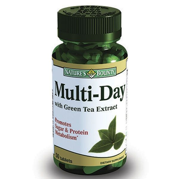 Natures Bounty Мультидэй с экстрактом зеленого чая таблетки N 50
