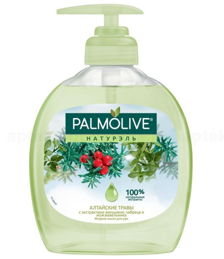 Palmolive натурэль жидкое мыло для рук Алтайские травы с дозатором 300мл
