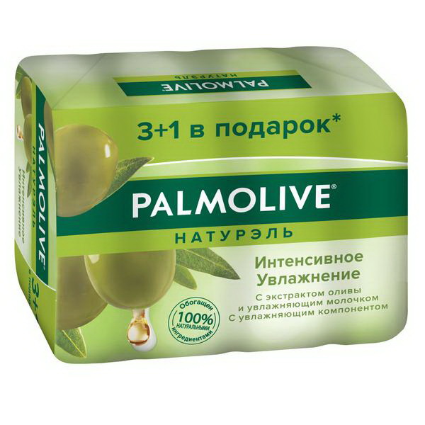 Palmolive натурэль мыло Интенсивное увлажнение 90 г 3+1 в подарок