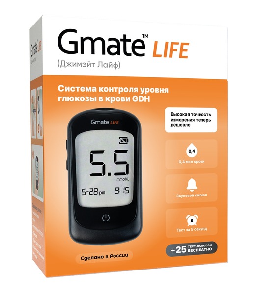 Gmate LIFE глюкометр комплект