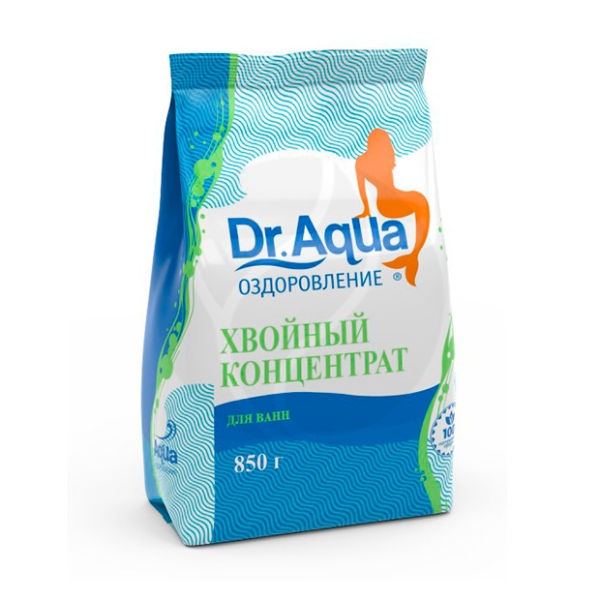 Dr.Aqua соль для ванн оздоровление хвойный концентрат 850г