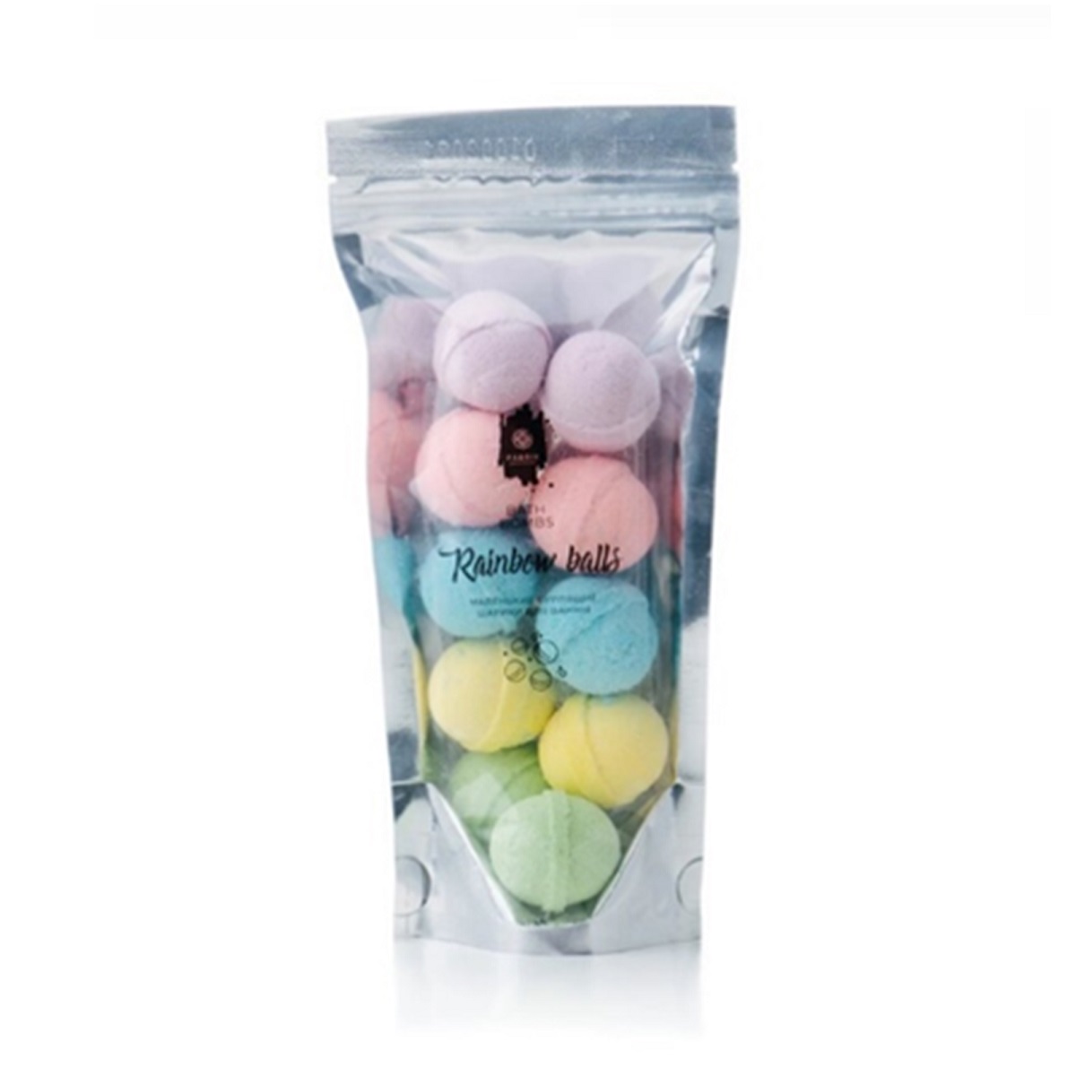 Fabrik Cosmetology Маленькие бурлящие шарики для ванны Rainbow balls пакет 150г