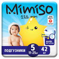 Mimiso детские одноразовые подгузники размер XL (11-25кг) N 42