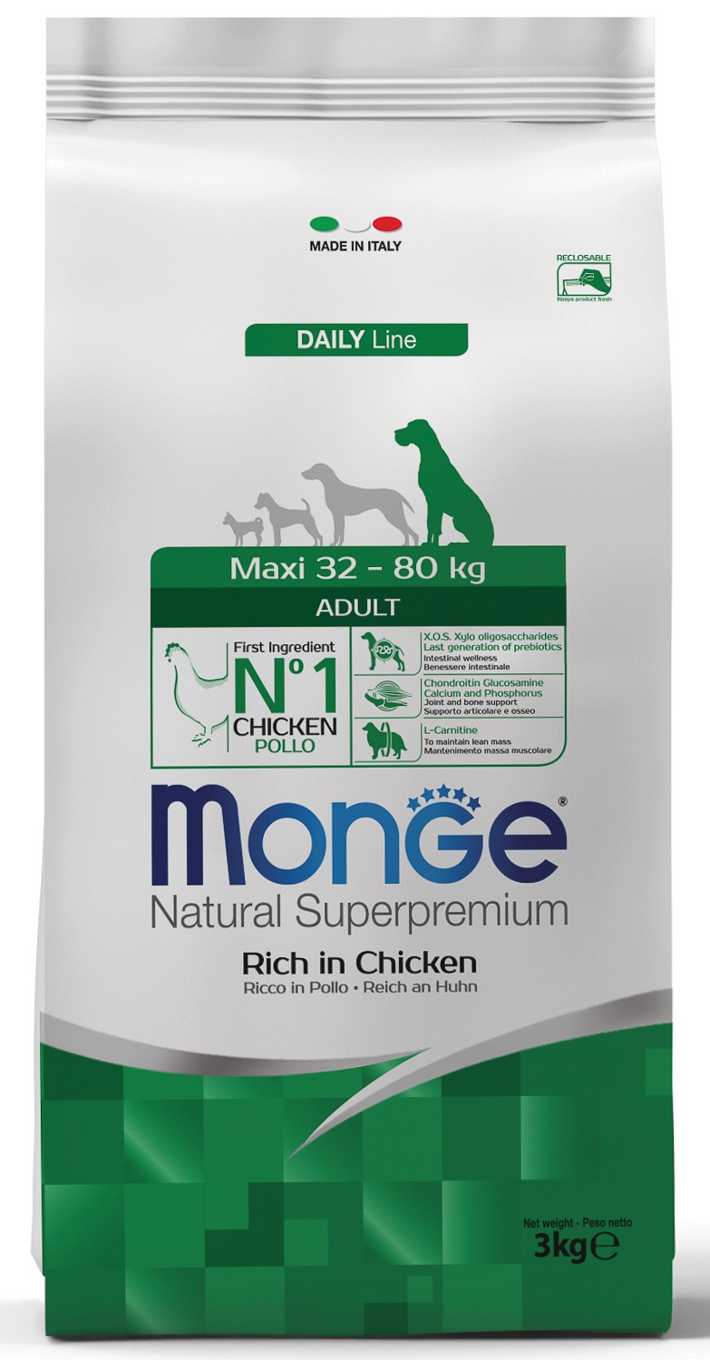Корм для собак крупных пород Monge dog maxi adult 3 кг