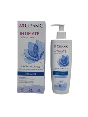 Cleanic Delicate крем-гель для интимной гигиены успокаивающий 200мл