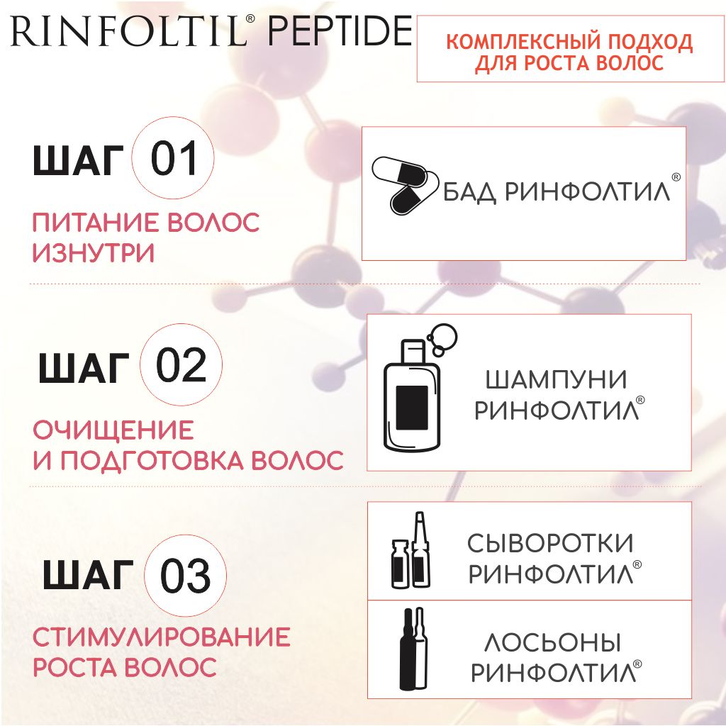 Ринфолтил Пептид липосомальная сыворотка против выпадения волос флаконы 188мг N 30
