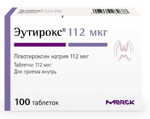 Эутирокс 112 мкг N 100