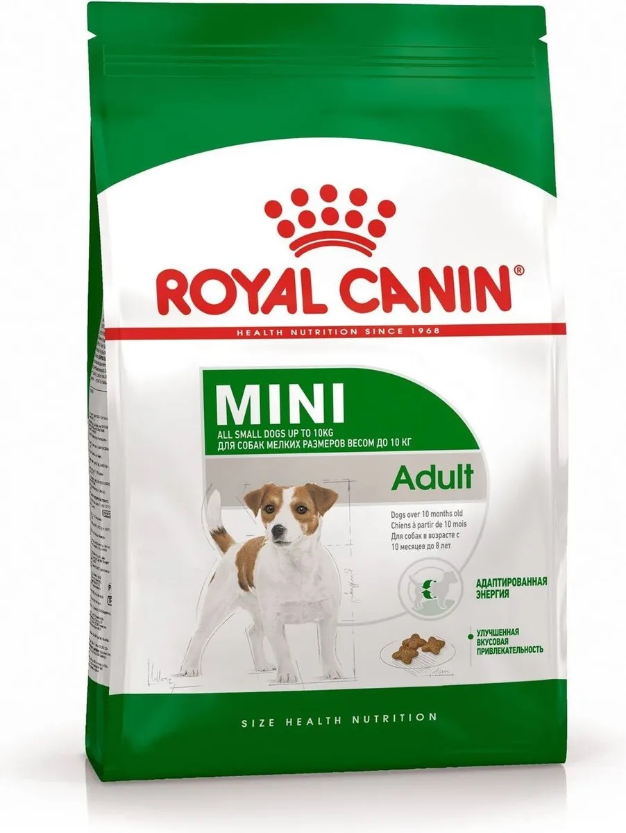 Корм для собак мелких пород от 10 месяцев до 8 лет Royal canin mini adult 2 кг