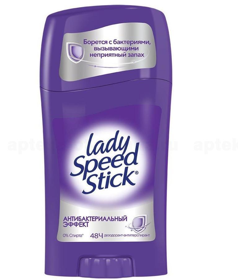 Lady Speed Stick дезодорант в карандаше для женщин антибактериальный эффект 45г