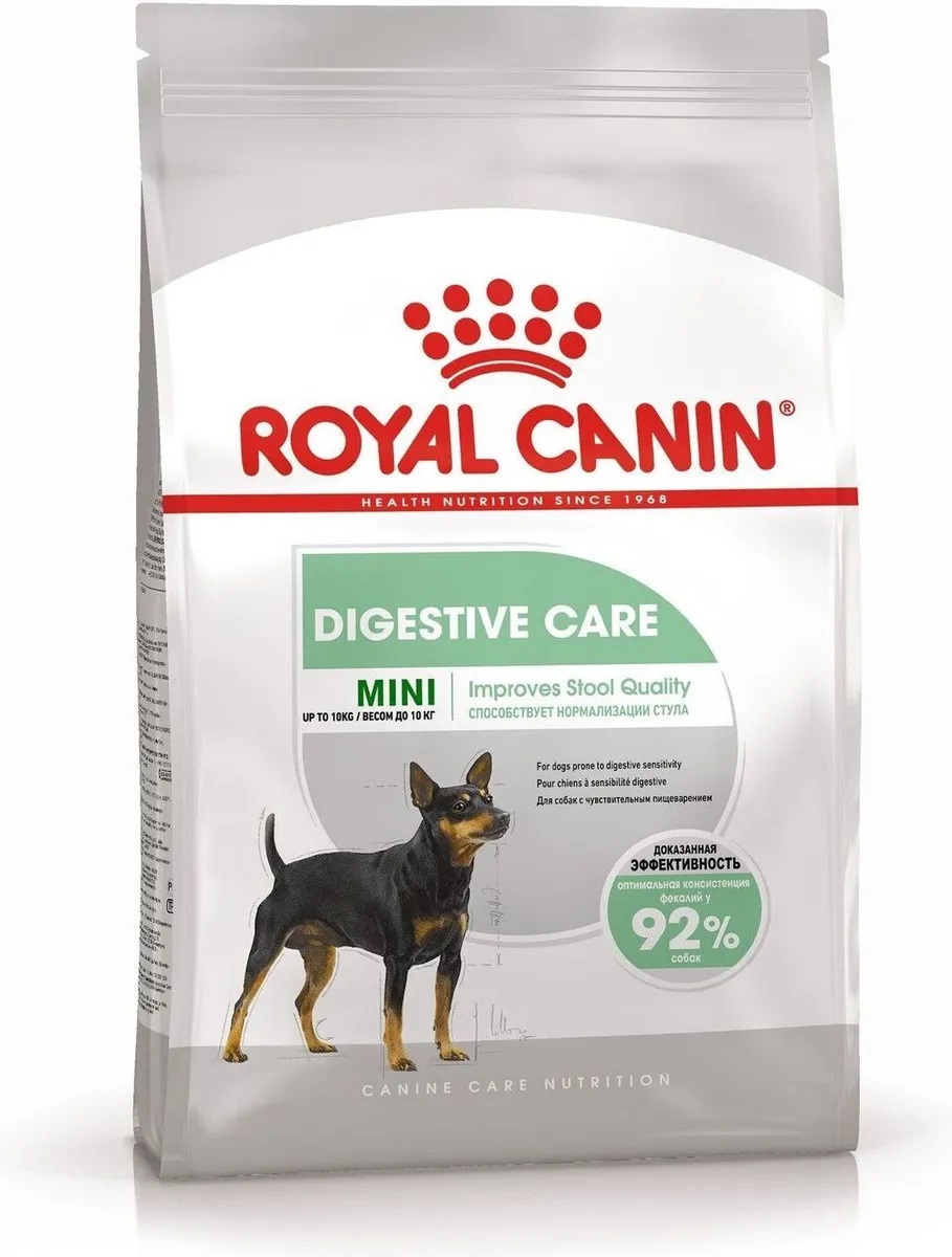 Корм для собак мелких пород с чувствительным пищеварением Royal canin mini digestive care 1 кг
