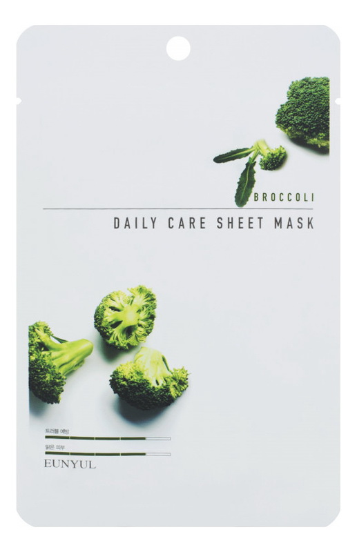 Eunyul Broccoli Daily Care Sheet тканевая маска для лица с экстрактом брокколи 22 г