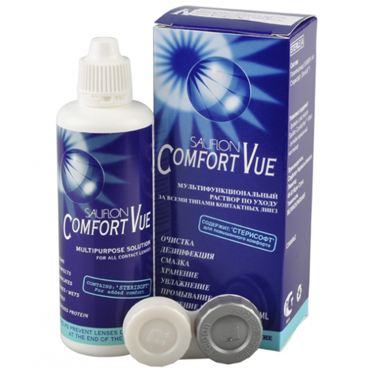 ComfortVue многофункциональный раствор по уходу за контактными линзами 100 мл