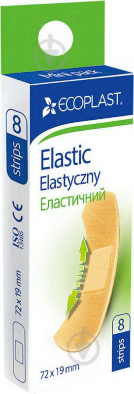 Ecoplast Elastic пластыри медицинские набор 72*19мм тканый эластичный N 8