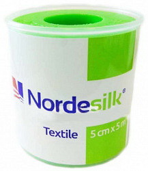 NordeSilk пластырь медицинский фиксирующий 2,5см*5м текстильный