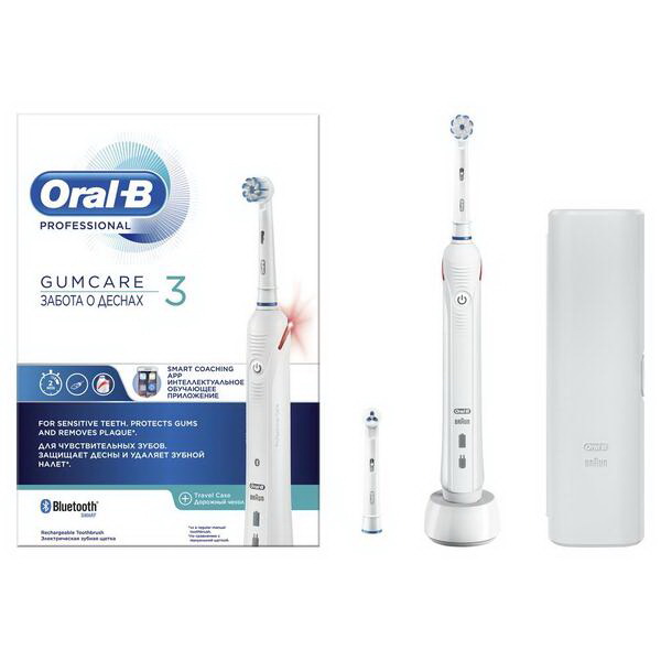 Oral-b Pro 3 GumCare зубная щетка электрическая для чувствительных зубов мягкой/средней жесткости тип 3767/3757