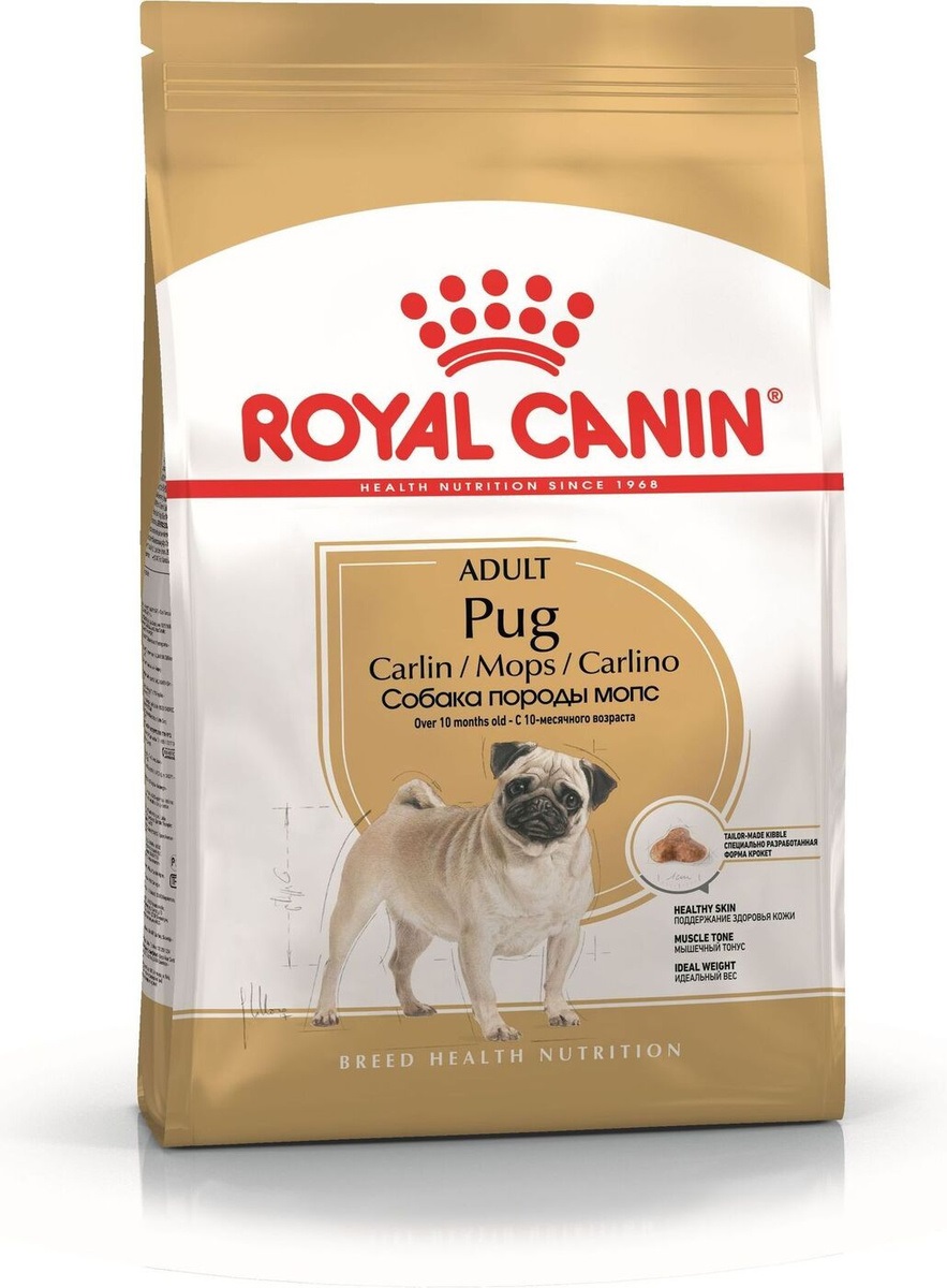Корм для собак породы мопс Royal canin mops pug 1.5 кг