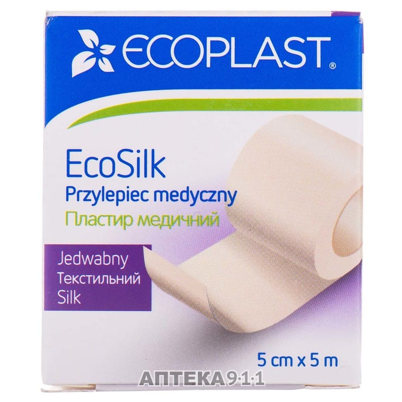 Ecoplast EcoSilk пластырь медицинский фиксирующий 5см*5м текстильный