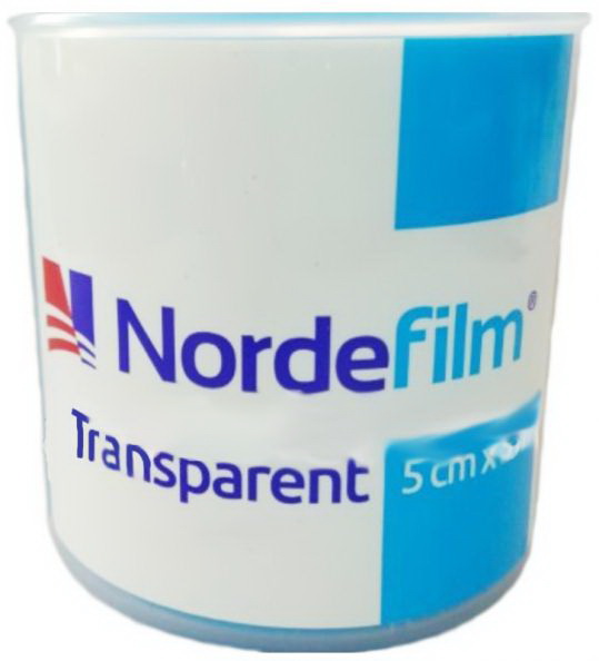 NordeFilm Transparent пластырь медицинский фиксирующий 5см*5м полимерный