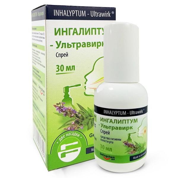 Ингалиптум-Ультравирк средство для гигиены полости рта 30мл 2насадки