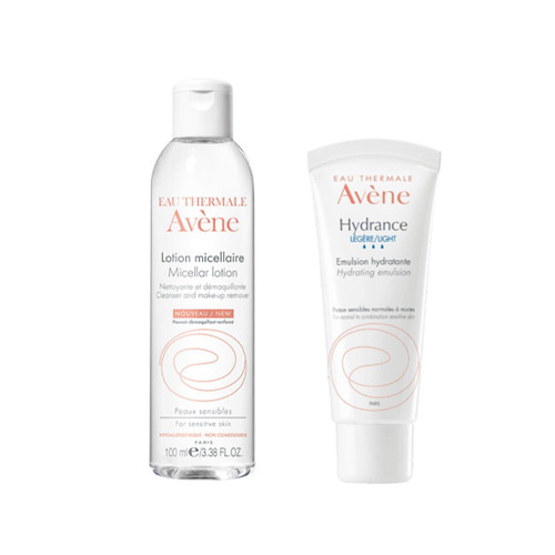 Avene набор Hydrance Legere эмульсия легкая увлажняющая 40мл+лосьон мицеллярн для глаз и лица 100мл