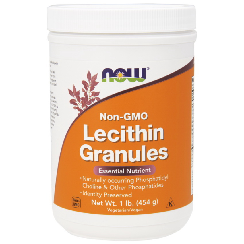 NOW Lecithin Granules Лецитин в гранулах 454г порошок