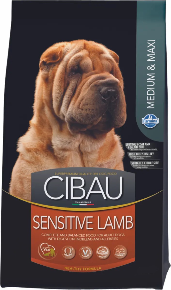 Корм для собак средних и крупных пород Farmina cibau sensitive 2.5 кг с ягненком