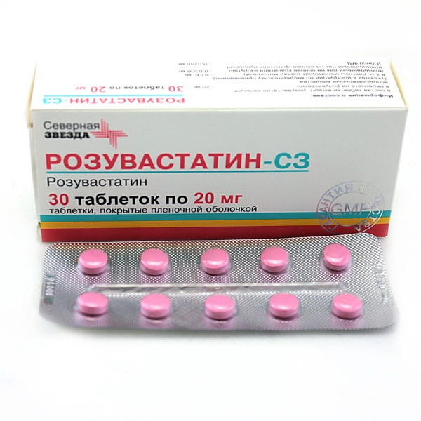 Розувастатин-СЗ тб п/о плен 20 мг N 30