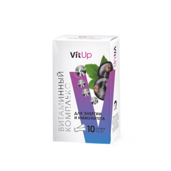VitUp Витаминный комплекс для энергии и иммунитета со вкусом черной смородины 5г стик N 10