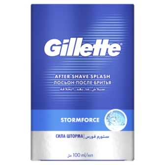 Gillette сила шторма лосьон после бритья 100мл