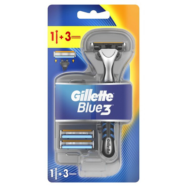 Gillette Blue3 станок + 3 сменные кассеты