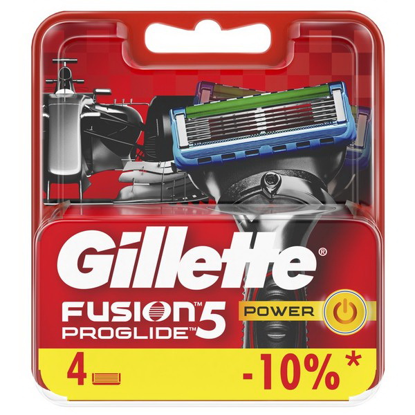 Gillette fusion proglide power сменные кассеты N 4