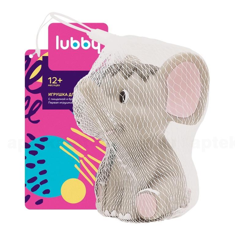 Lubby игрушка для купания слоник-пищалка /16626/ 12+мес