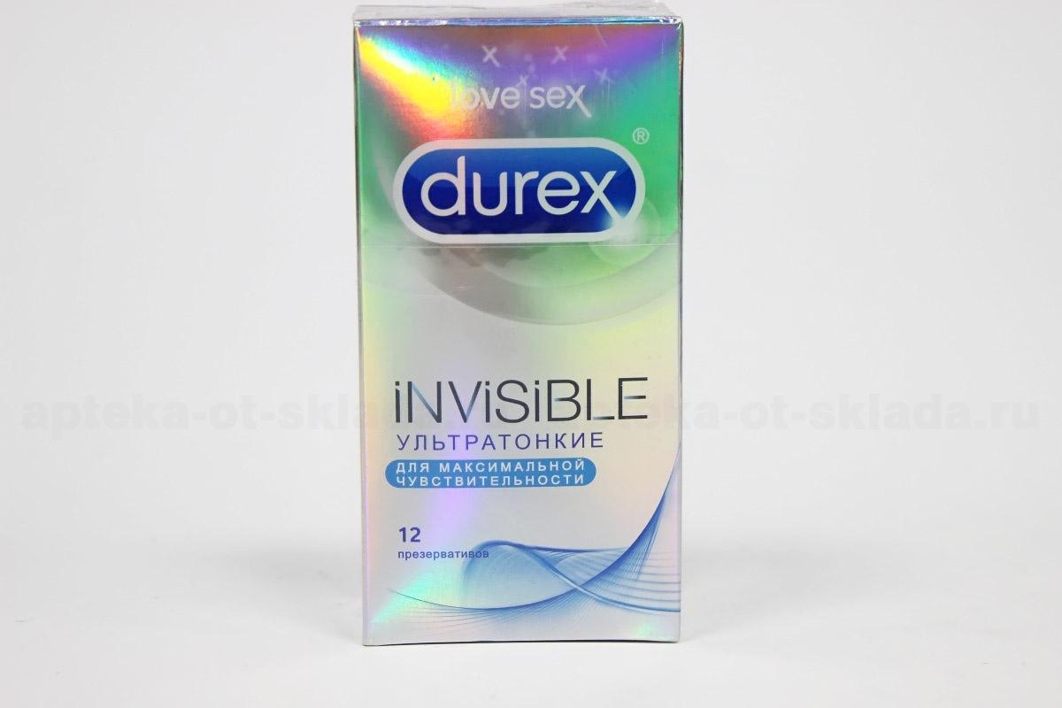 Презервативы Durex инвизибл ультратонкие N 12