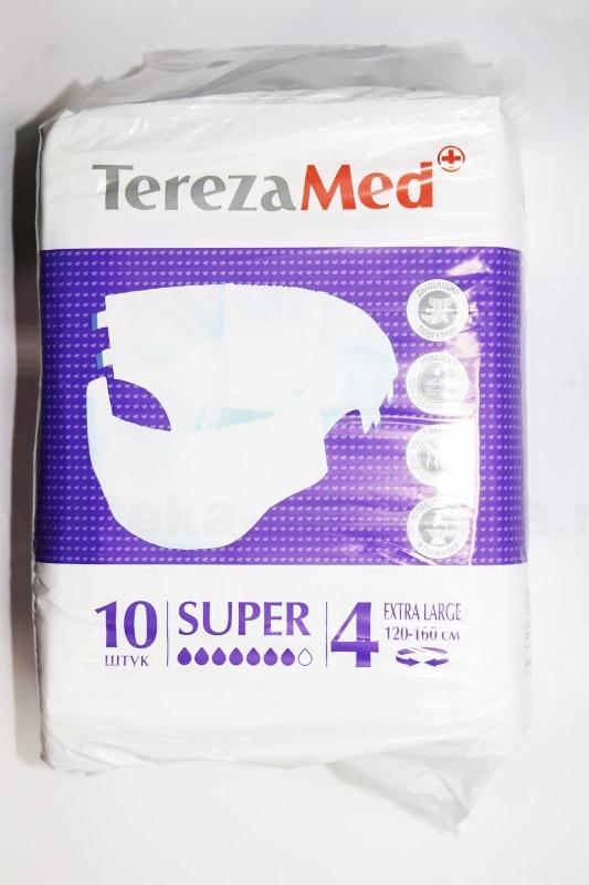 TerezaMed подгузники для взрослых super XL 120-160 см N 10
