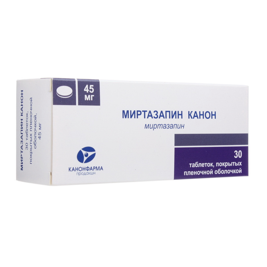 Миртазапин Канон тб п/о плен 45 мг N 30