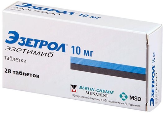 Эзетрол тб 10мг N 28