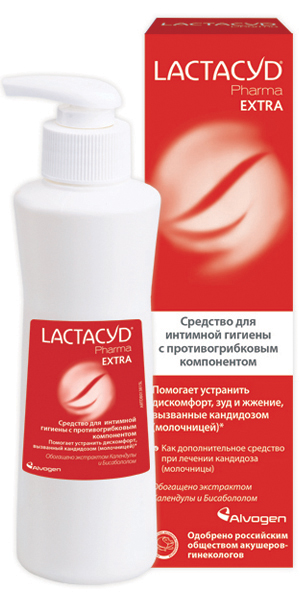 Лактацид Фарма Экстра средство для интимной гигиены при лечении кандидоза 250мл