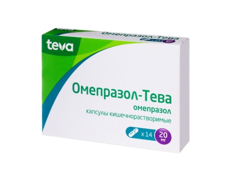 Омепразол-Тева капс 20 мг N 14