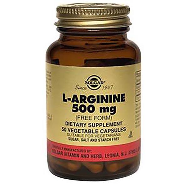 Солгар L-аргинин 500 мг капс N 50